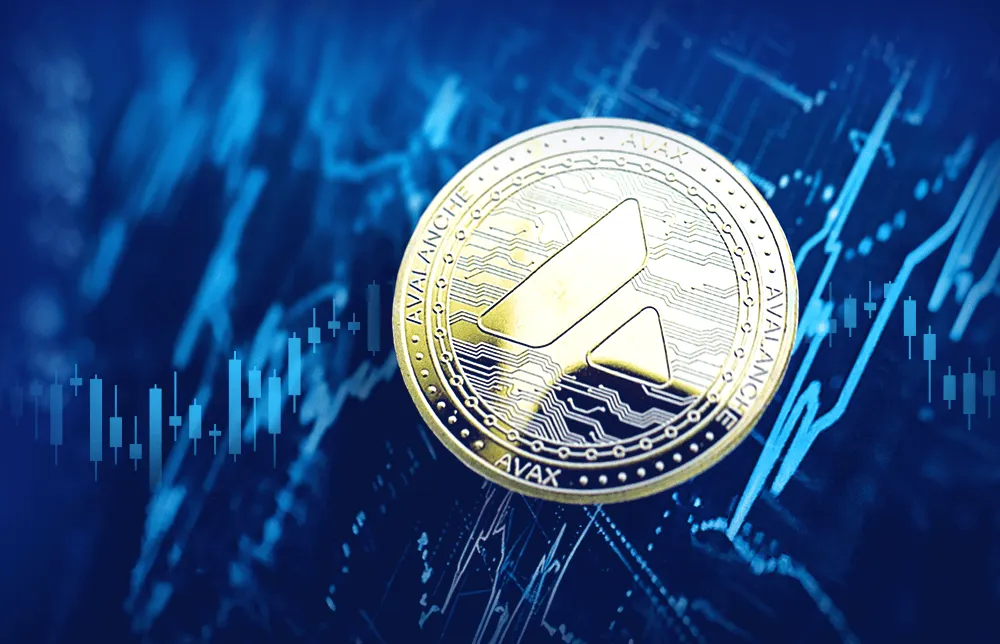 Un'immagine dei grafici della criptovaluta Avalanche.