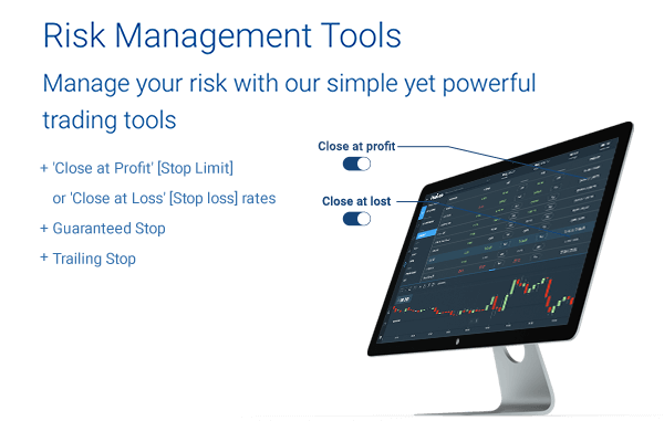 Risikomanagement-Tools von Plus500