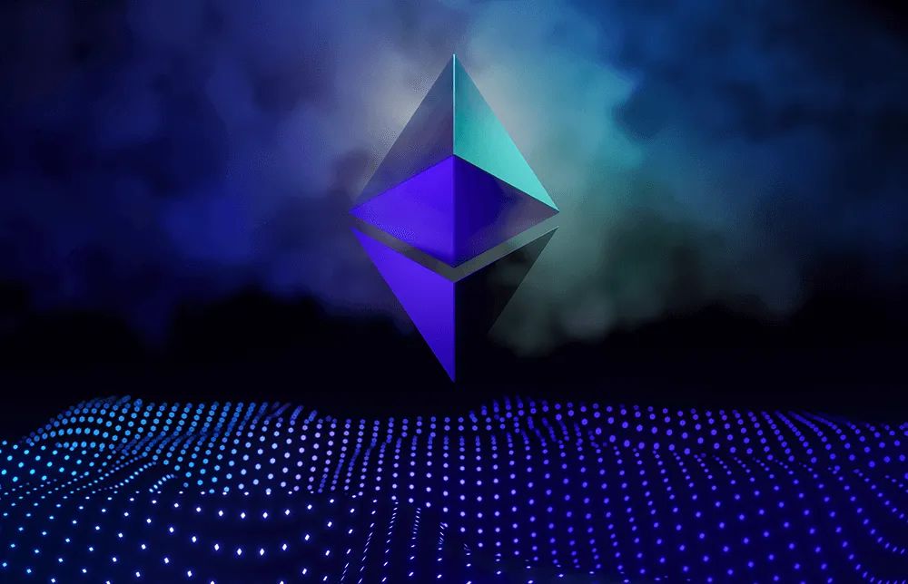 An illustration of the Ethereum logo